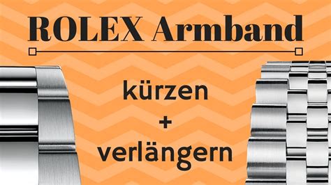 rolex metallarmband kürzen|rolex uhrband verlängern.